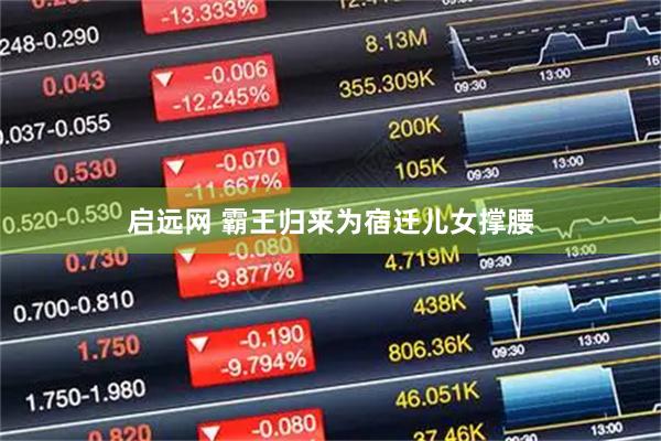 启远网 霸王归来为宿迁儿女撑腰